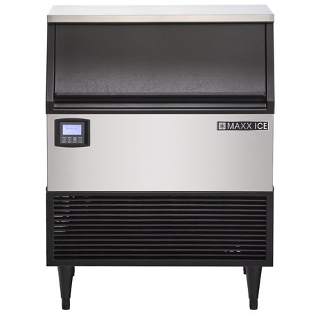Maxx Ice Intelligent Series Self-Contained Ice Machine, 320 lbs, Stainless Steel with Black Trim MIM320NH